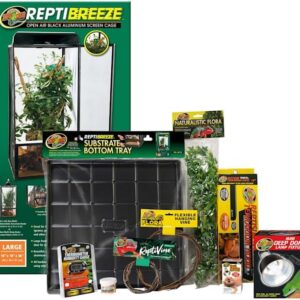 Zoo Med Deluxe Chameleon Kit - Complete Reptile Habitat Setup