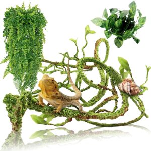 Bendable Jungle Climbing Vine Terrarium Branch used in reptile habitats for realistic decoration